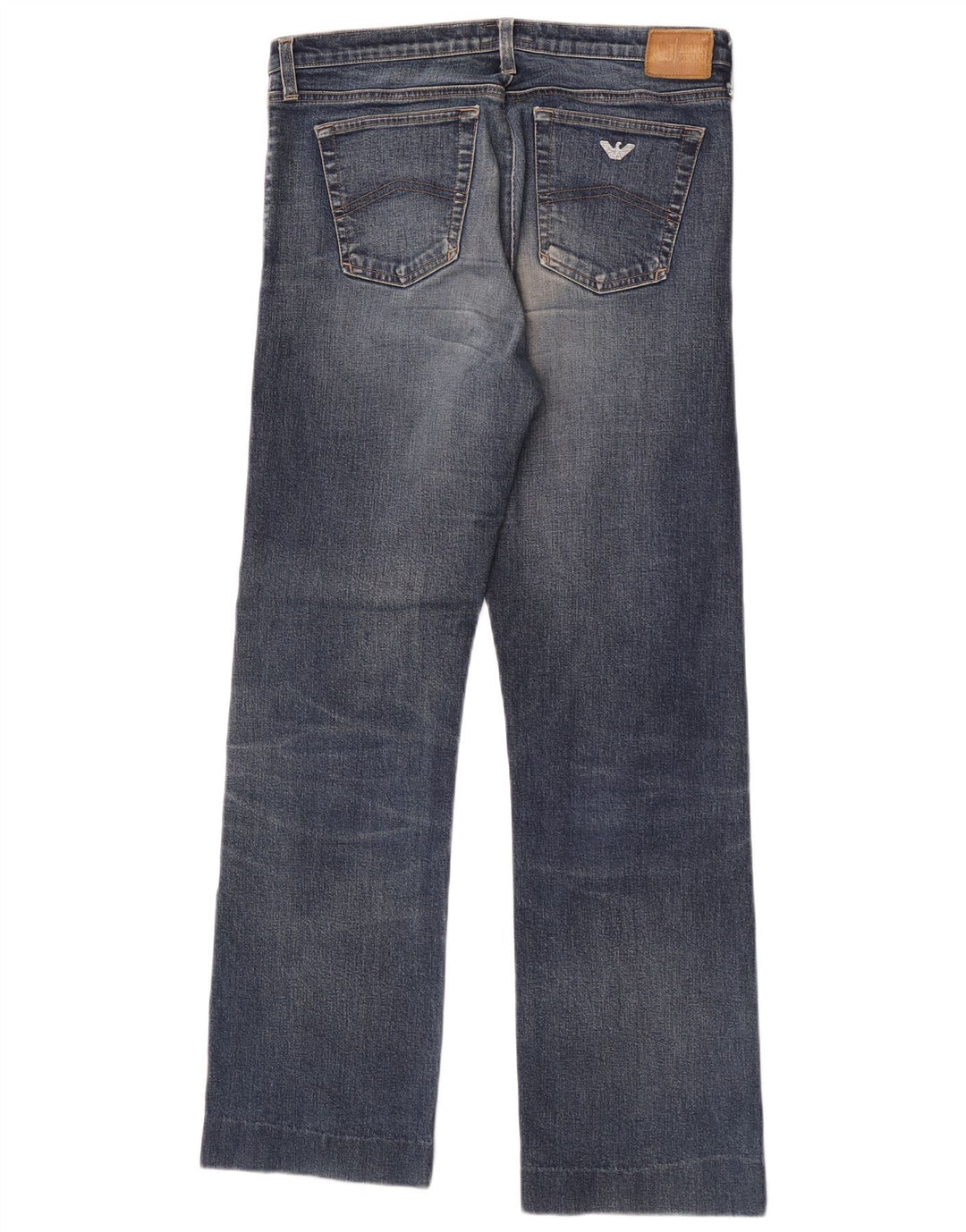 Armani Femme Jean Droit W29 L29 Bleu Coton