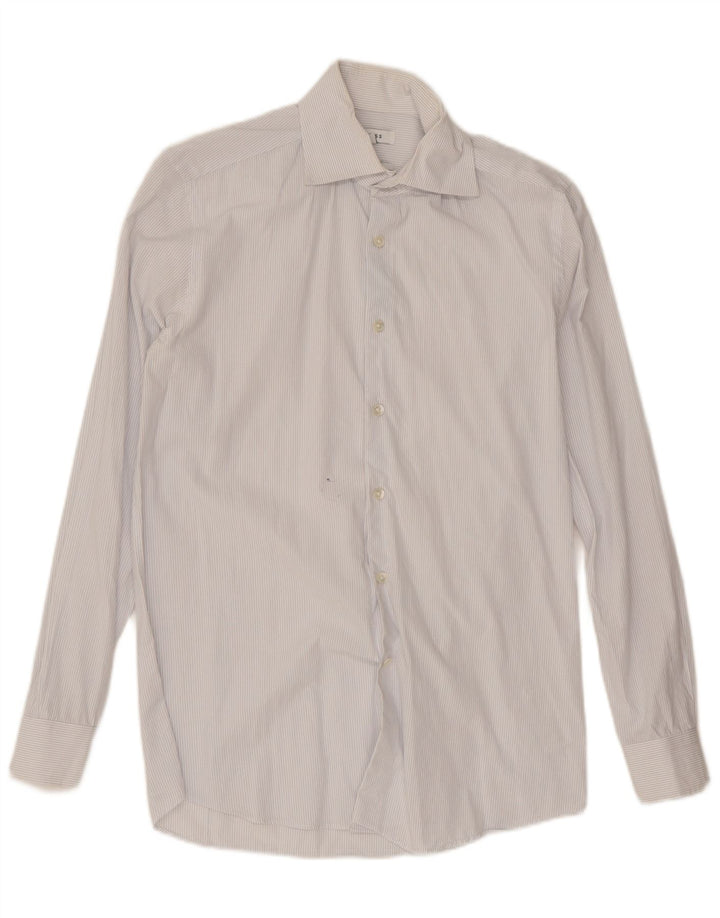 Reiss Chemise Regular Fit Petit Coton à Rayures Blanches Homme