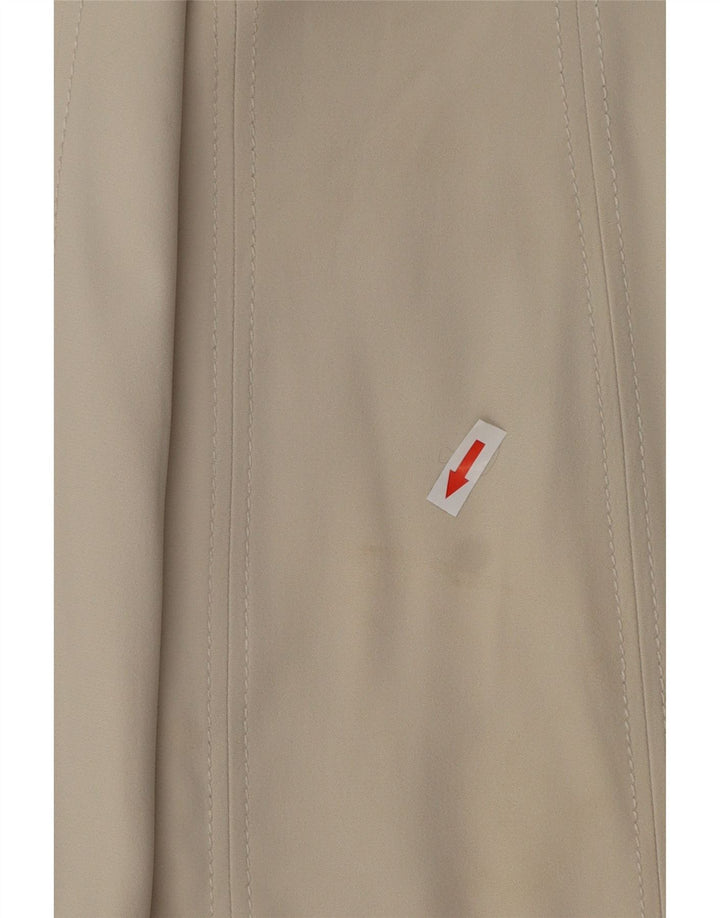 VINTAGE Robe A-Line Femme UK 12 Moyen Blanc