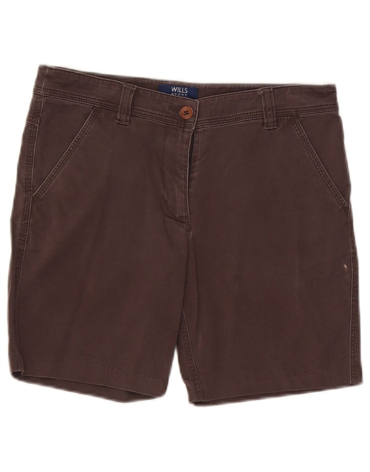 vintage Femme Chino Shorts W28 Coton Gris Moyen