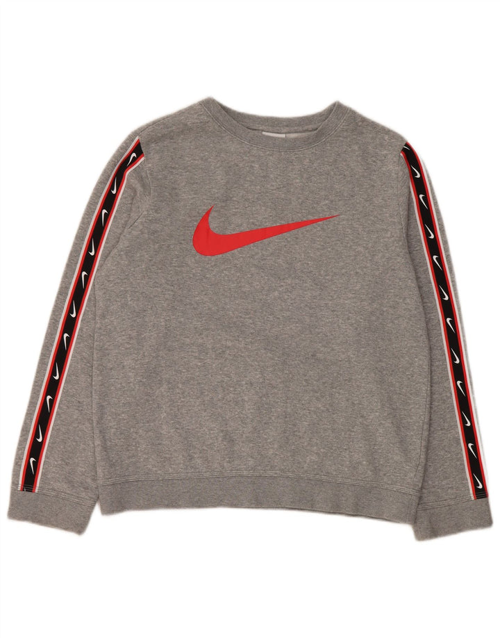 Nike Sweat-shirt graphique pour garçon 12-13 ans Grand Gris Colorblock