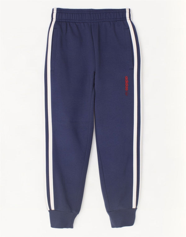 Adidas Pantalon de Survêtement Garçon Joggers 5-6 ans Bleu Marine Coton