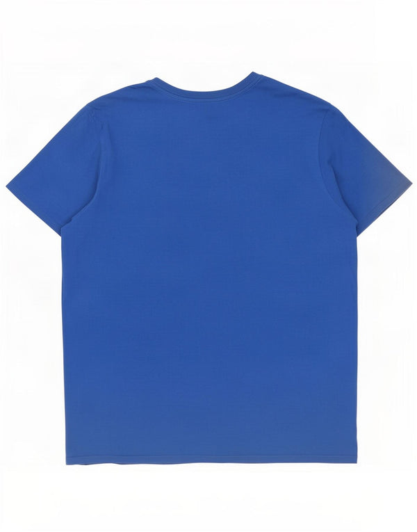 Nike Mens Athletic Cut T-Shirt Top XL Bleu Coton