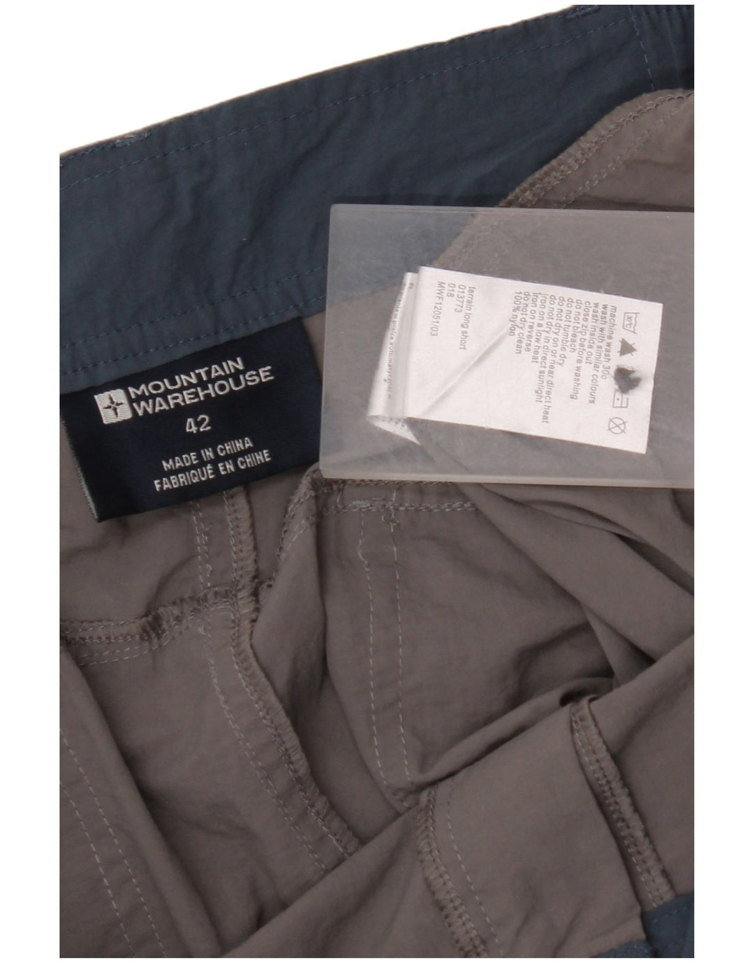 MOUNTAIN WAREHOUSE Bermuda Cargo Homme W42 2XL Nylon Gris