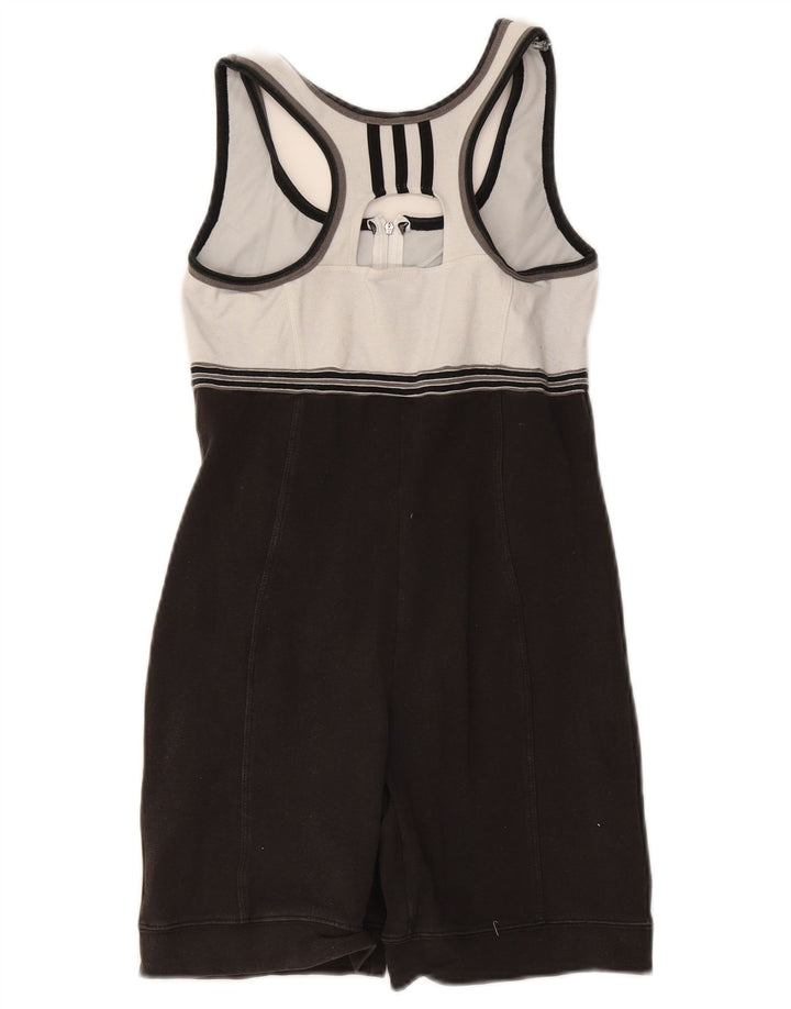 Adidas Combishort Femme UK 10 Petit Coton Colorblock Noir