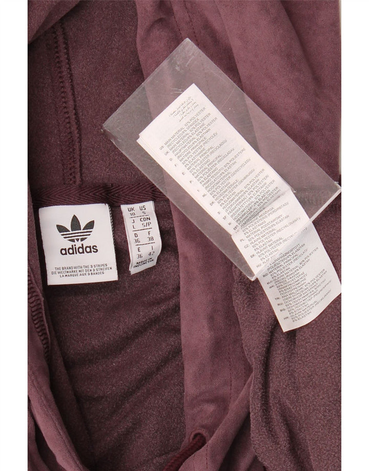 Pull à capuche surdimensionné en velours pour femme UK 10 Small