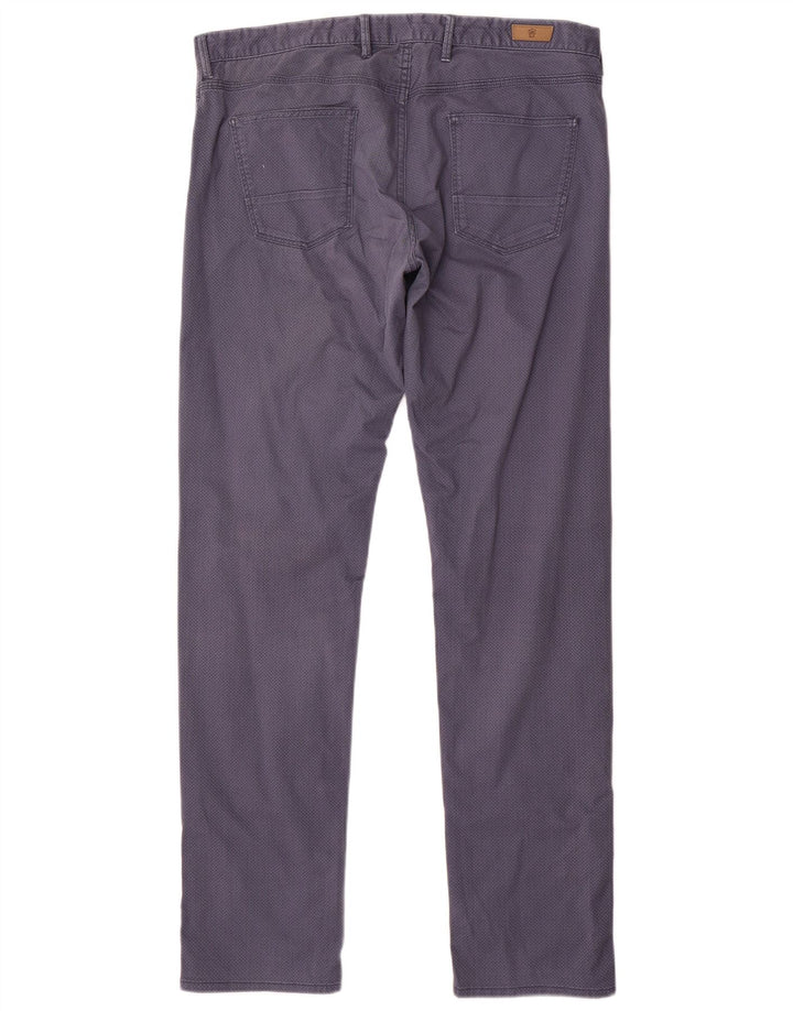 MASSIMO DUTTI Pantalon décontracté pour homme EU 44 Large W34 L33 Bleu marine à pois