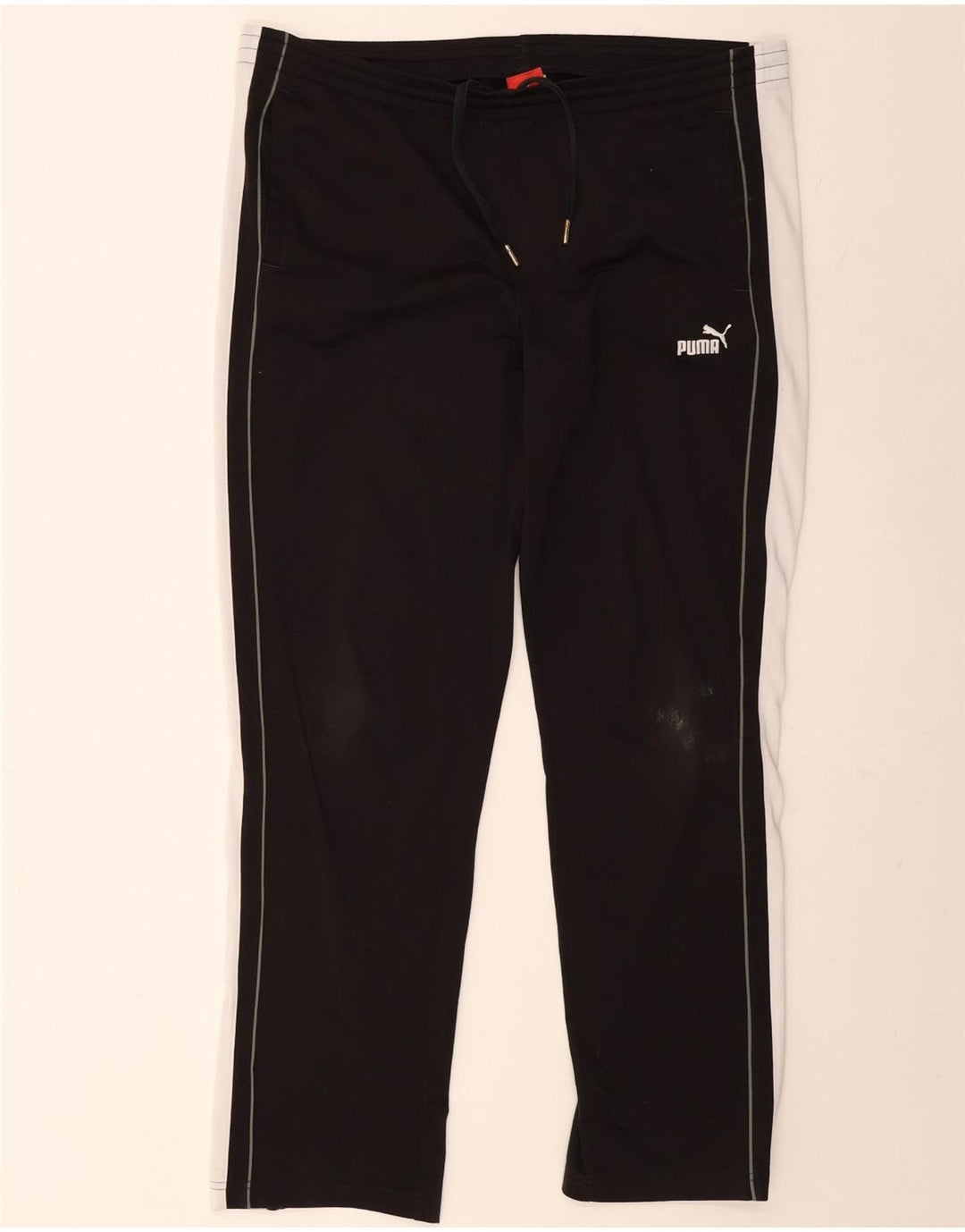 Puma Pantalon de survêtement pour homme Large Noir Colorblock Polyester