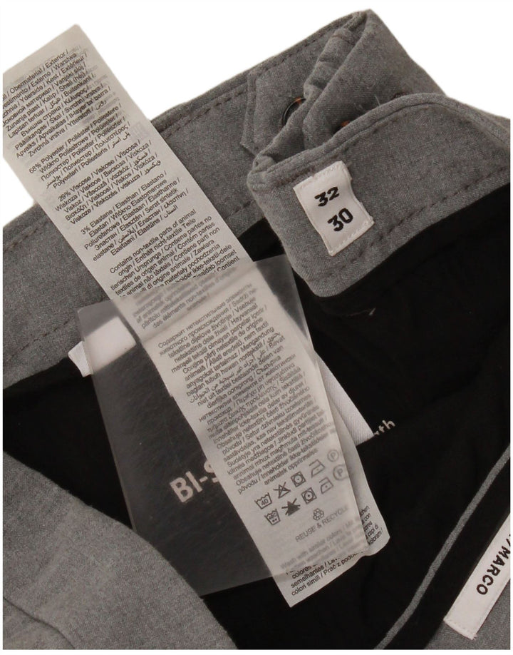 Jack & Jones Pantalon Chino Slim Fit Marco Homme W32 L30 Gris Polyester