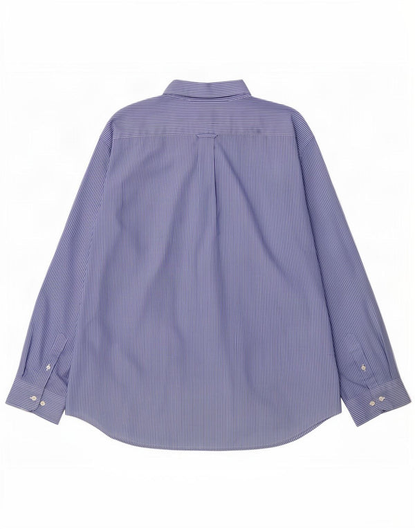 Nautica Chemise Homme 2XL Coton à fines rayures bleues