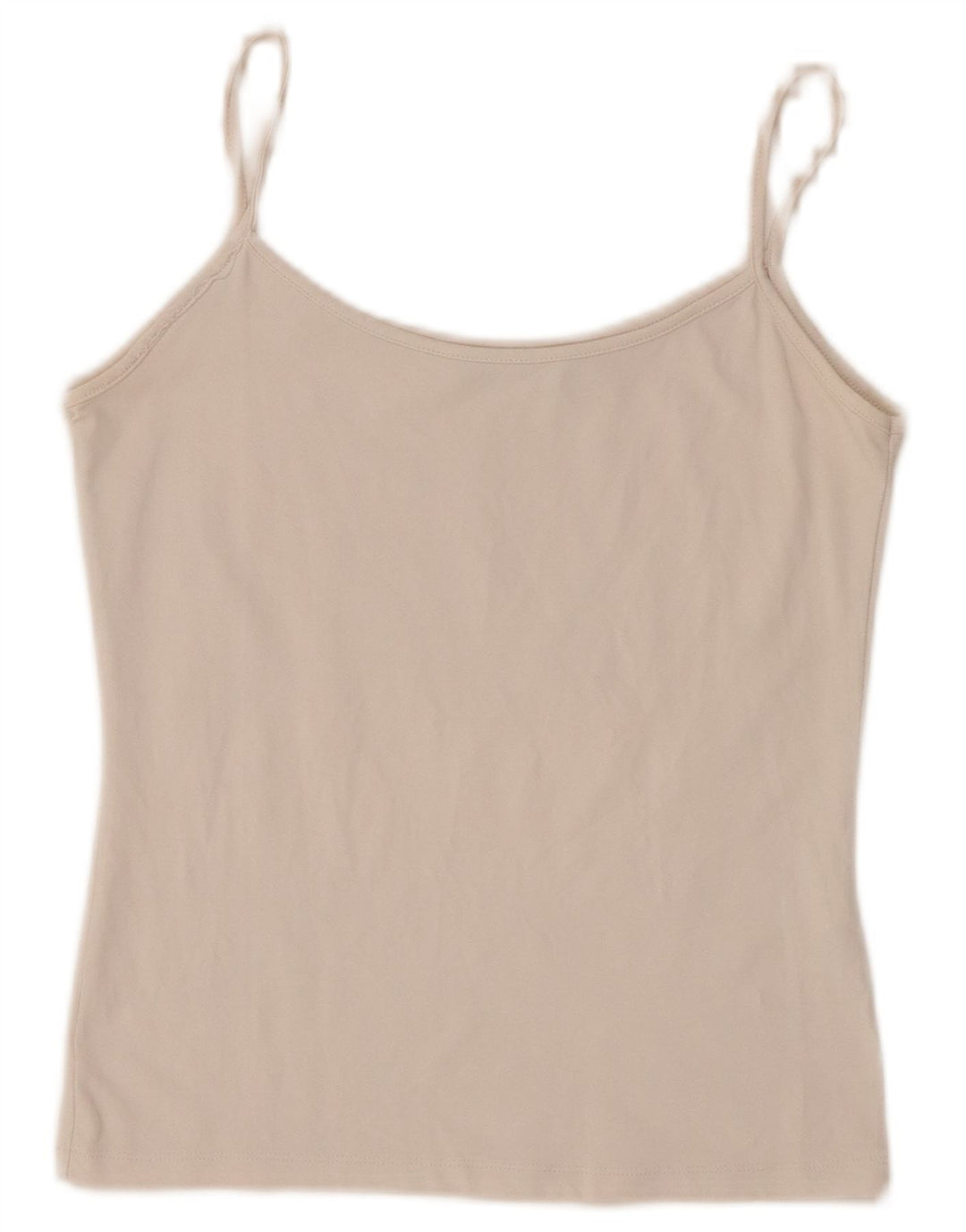 Zara Femme Cami Top UK 12 Nylon Beige Moyen