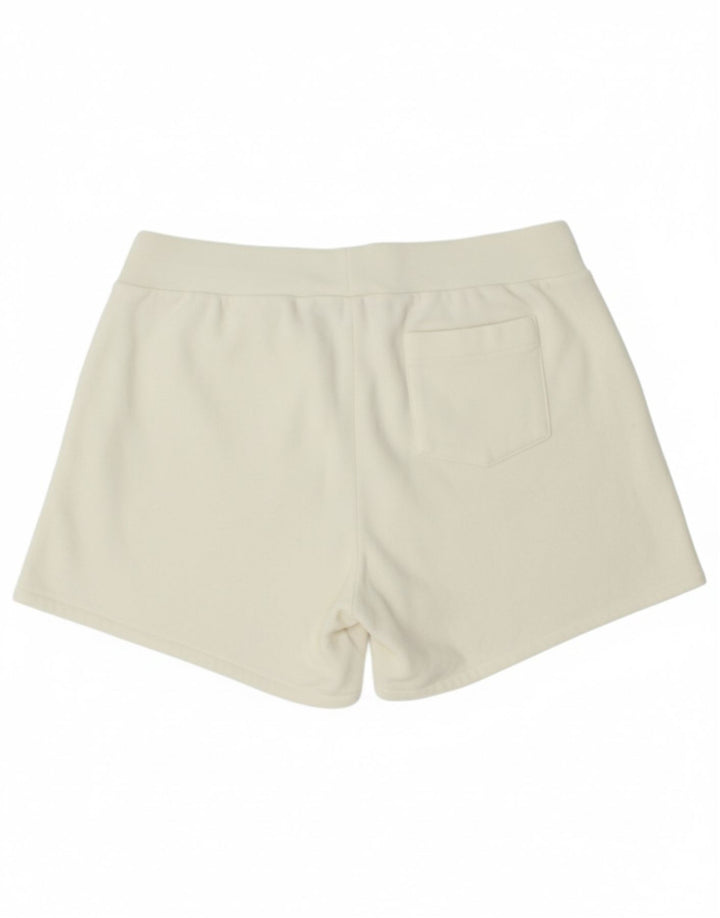 PUMA Womens Sport Shorts UK 14 Large  Off White