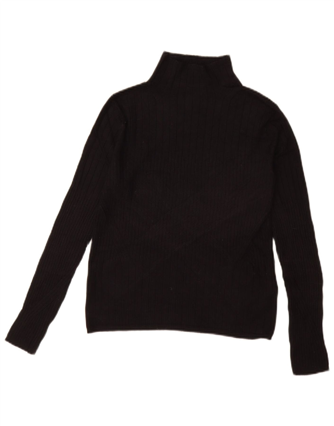 MARKS & SPENCER Pull col roulé pour femme UK 10 Small Noir