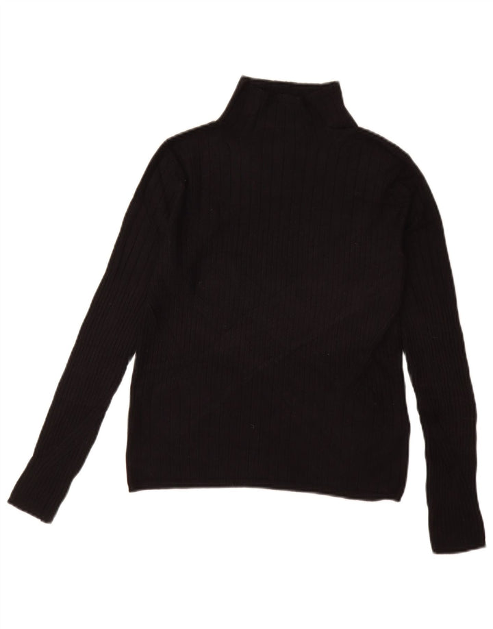 MARKS & SPENCER Pull col roulé pour femme UK 10 Small Noir