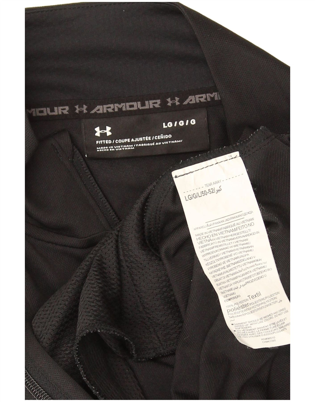 Under Armour Veste de survêtement pour homme Large Noir Polyester
