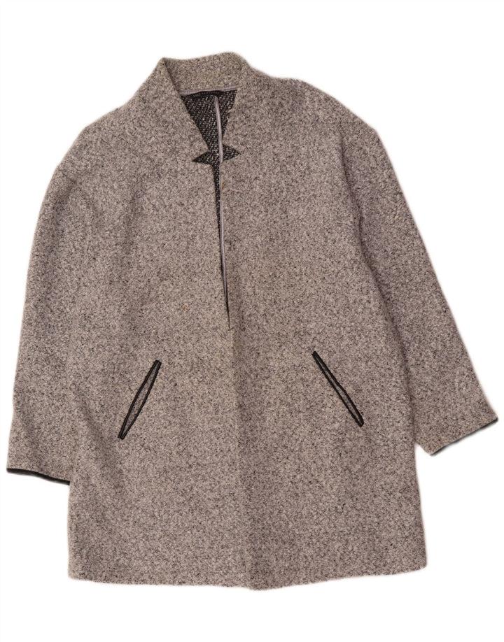 Marks & Spencer Manteau ouvert pour femme UK 20 2XL Gris moucheté Polyester