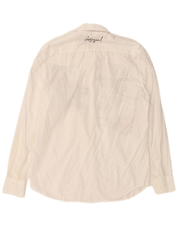 DESIGUAL Chemise Graphique Homme Blanc Moyen