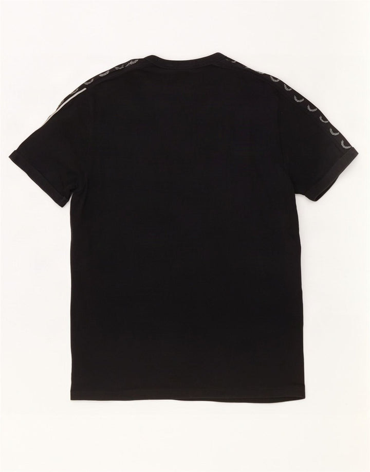 Fred Perry T-Shirt Graphique Homme Noir Moyen Coton