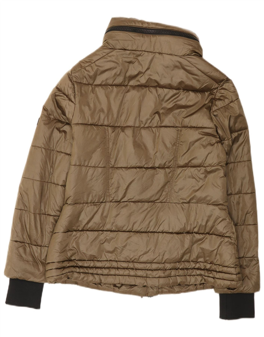 Barbour Veste rembourrée à capuche pour femme UK 12 Medium Kaki Polyamide