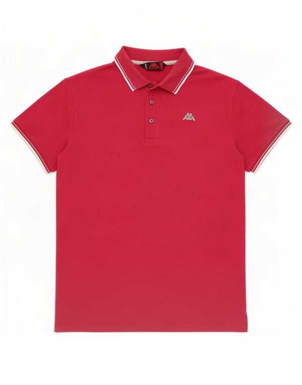 Kappa Polo Homme XL Rose Coton