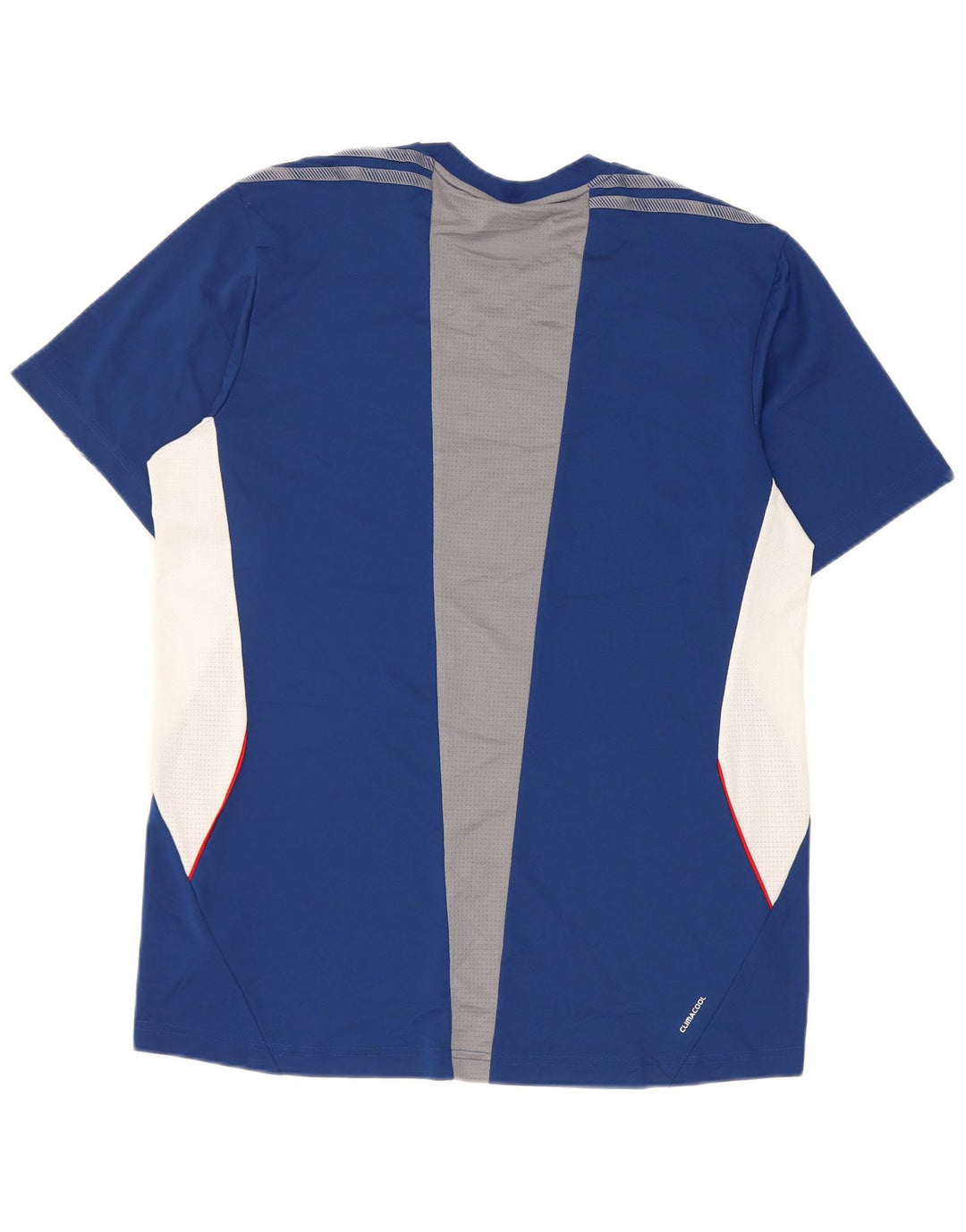 Adidas Hommes Climacool T-Shirt Haut Grand Bleu Colorblock Polyester