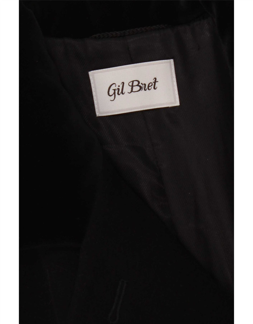 Gil Bret Manteau double boutonnage pour femme UK 14 Grande laine noire