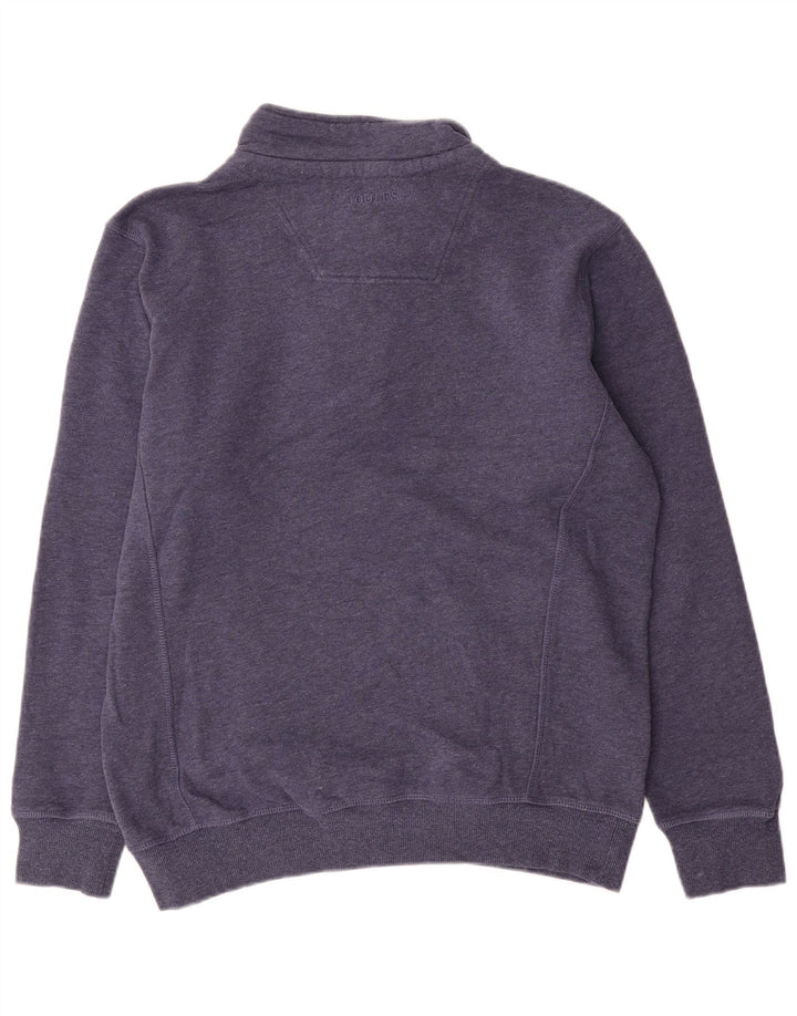 Joules Sweat-Shirt Col Zippé Homme Bleu Marine Moyen Coton