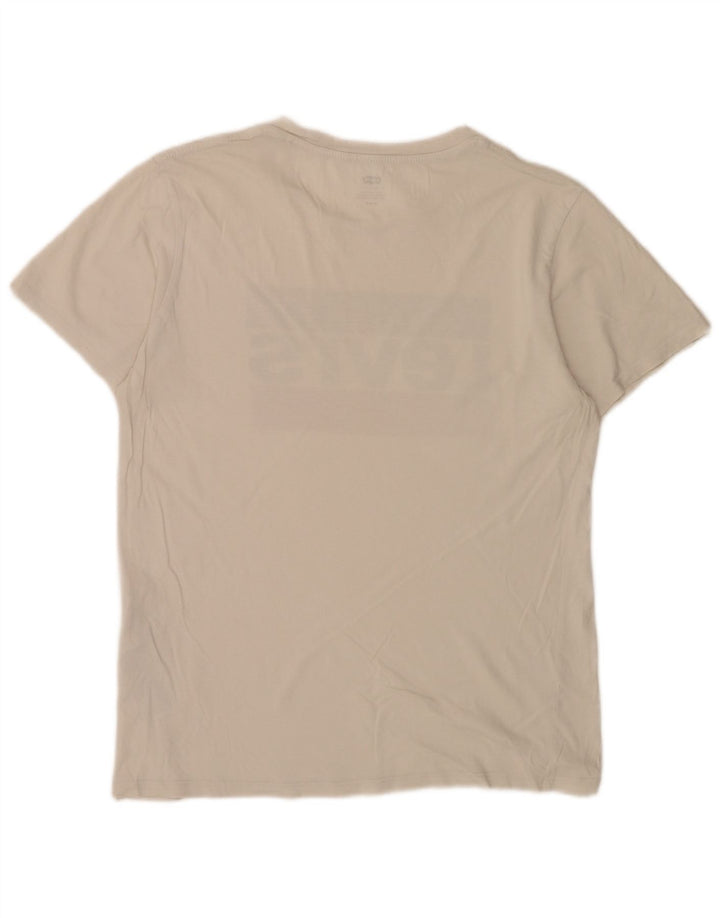 Levi's Tee-Shirt Graphique Homme Blanc Moyen Coton Colorblock