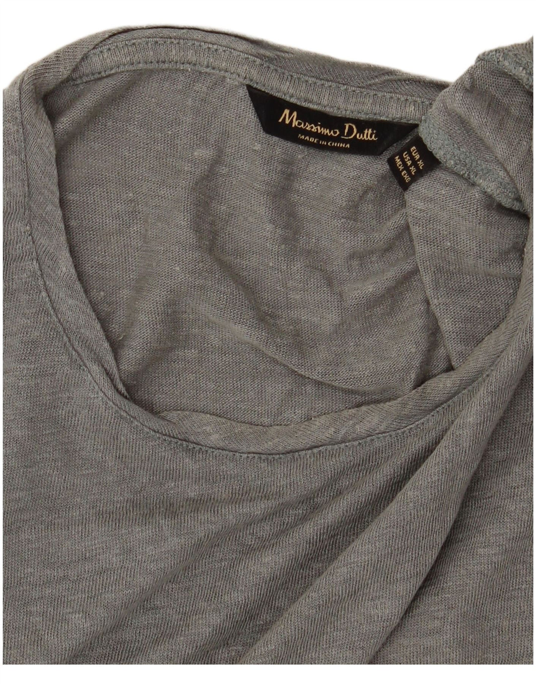 MASSIMO DUTTI T-Shirt Homme Top XL Gris
