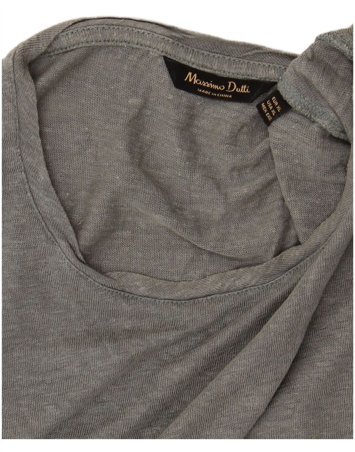 MASSIMO DUTTI T-Shirt Homme Top XL Gris