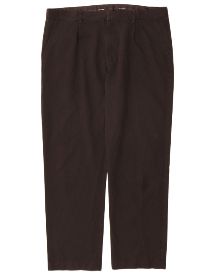 Marks & Spencer Pantalon Chino Droit Homme W36 L29 Noir Polyester