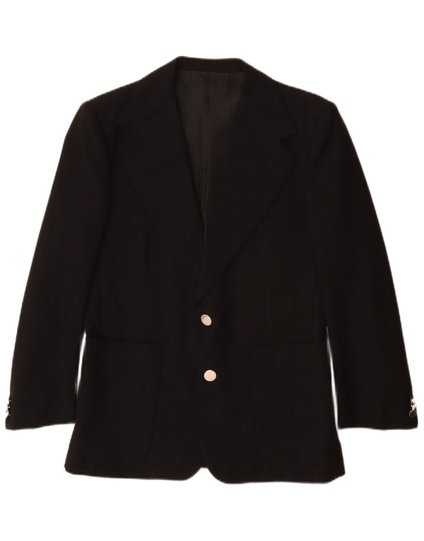 Renoma Veste Blazer 2 Boutons Homme EU 46 Petit Noir