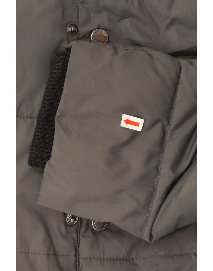 LOTTO Veste matelassée à capuche pour hommes UK 42 XL Gris Polyester