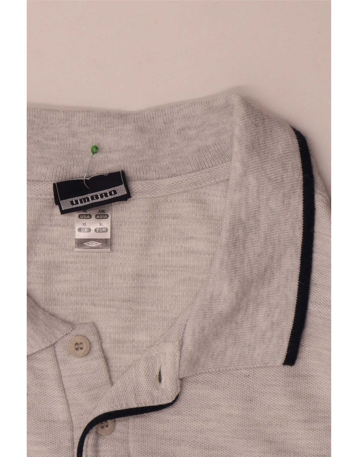 Umbro Polo Homme XL Gris Rayé Coton