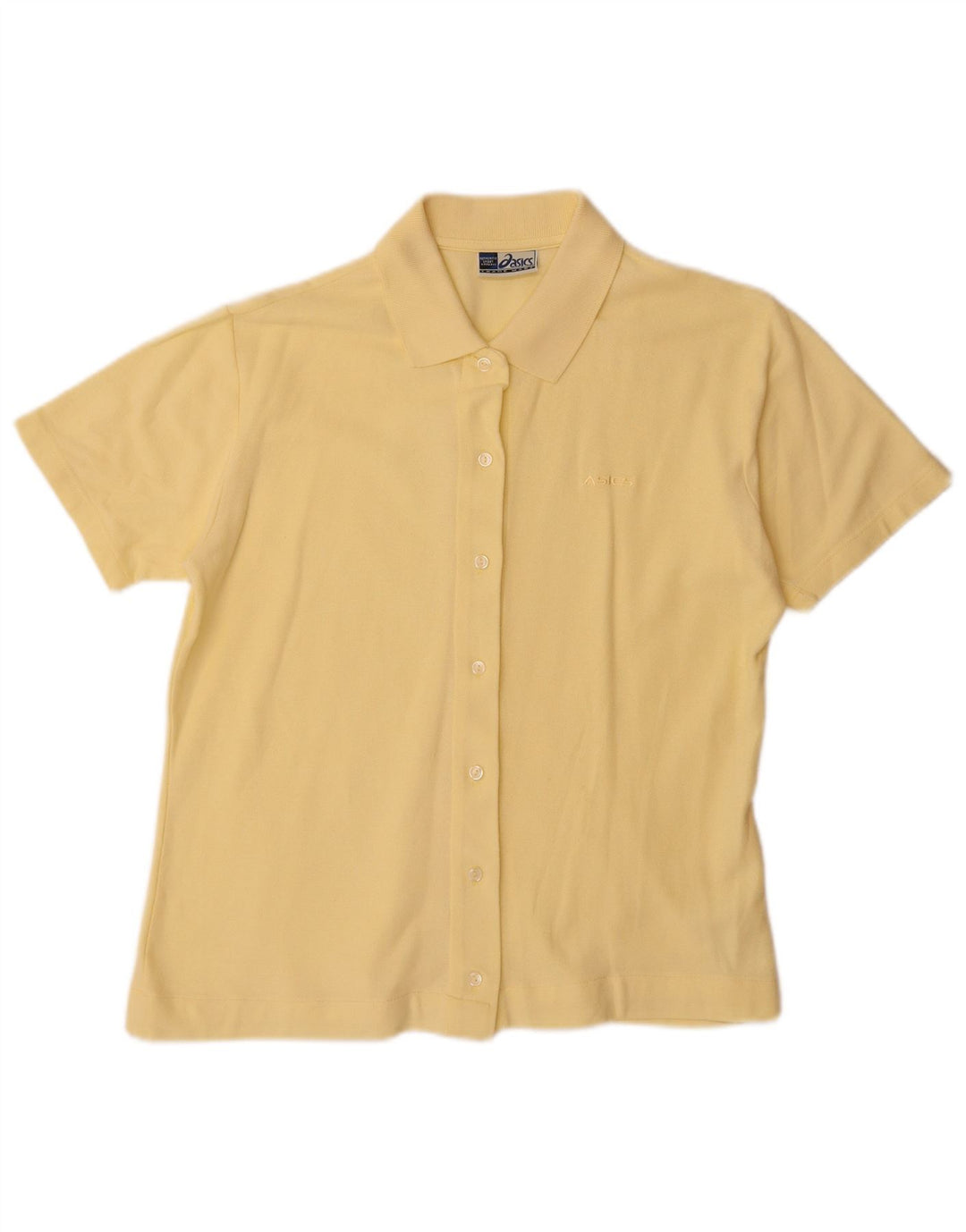 ASICS Chemise à manches courtes pour femme UK 14 Large Jaune