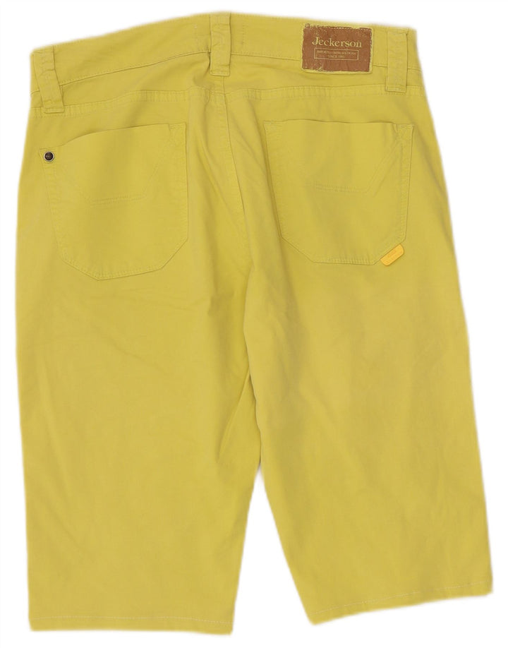 Jeckerson Bermuda Homme W30 Coton Jaune Moyen