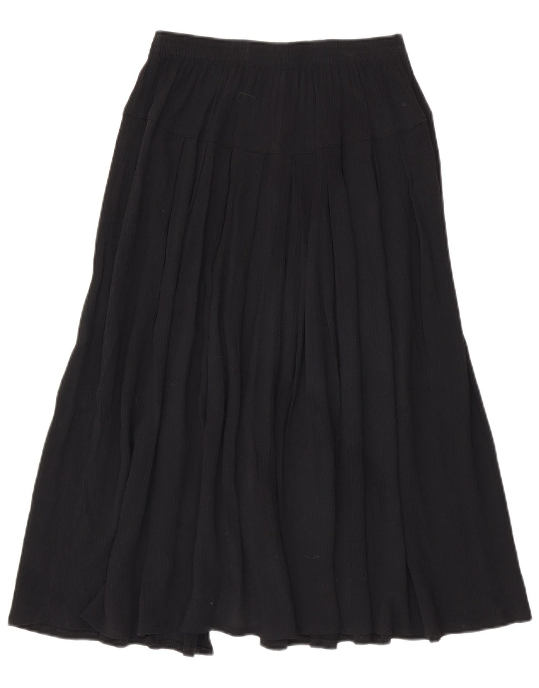 vintage Femme A-Line Jupe Grande W32 Viscose Noire