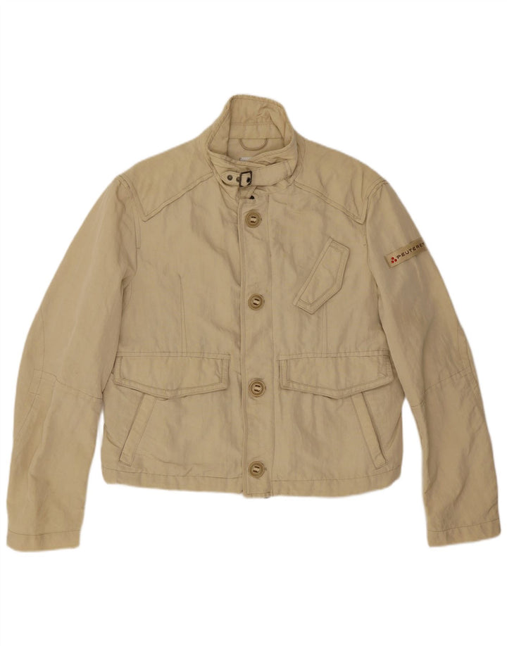 PEUTEREY Veste Bomber Court Femme IT 54 3XL Beige Polyamide