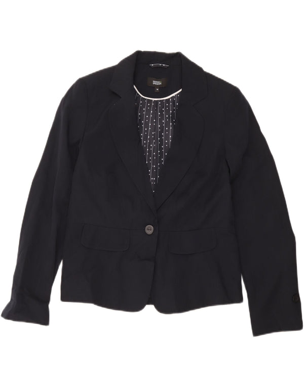 Marks & Spencer Veste blazer pour femme UK 14 Bleu marine moyen rayé
