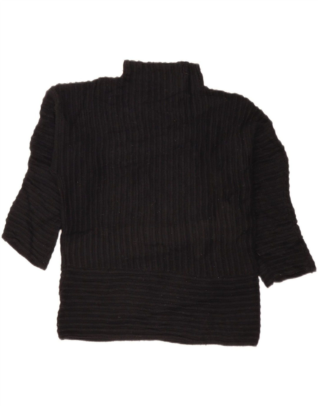 DKNY Pull surdimensionné à col roulé pour femme UK 10 Petit Noir