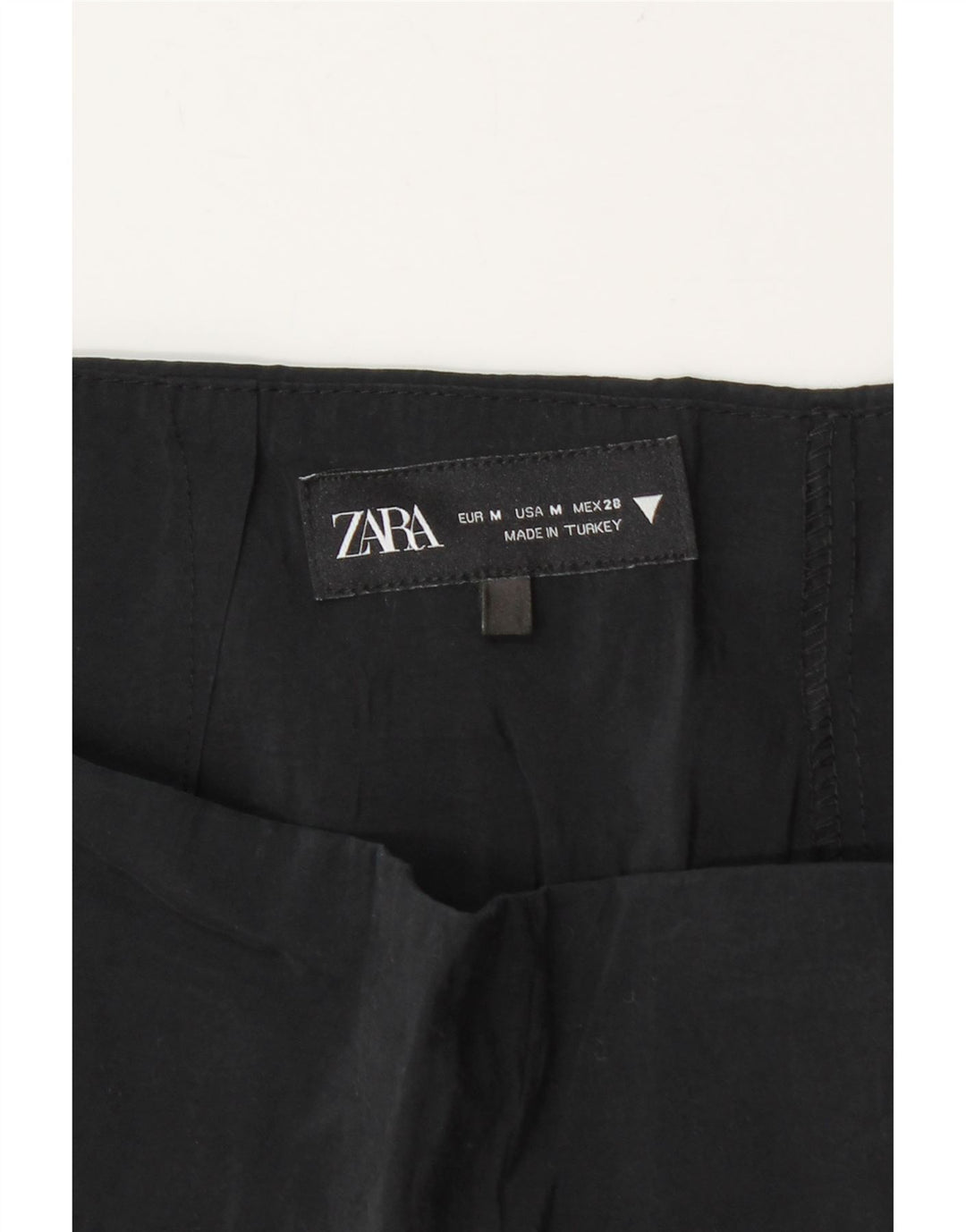 ZARA Mini jupe-short pour femme UK 12 Medium Noir
