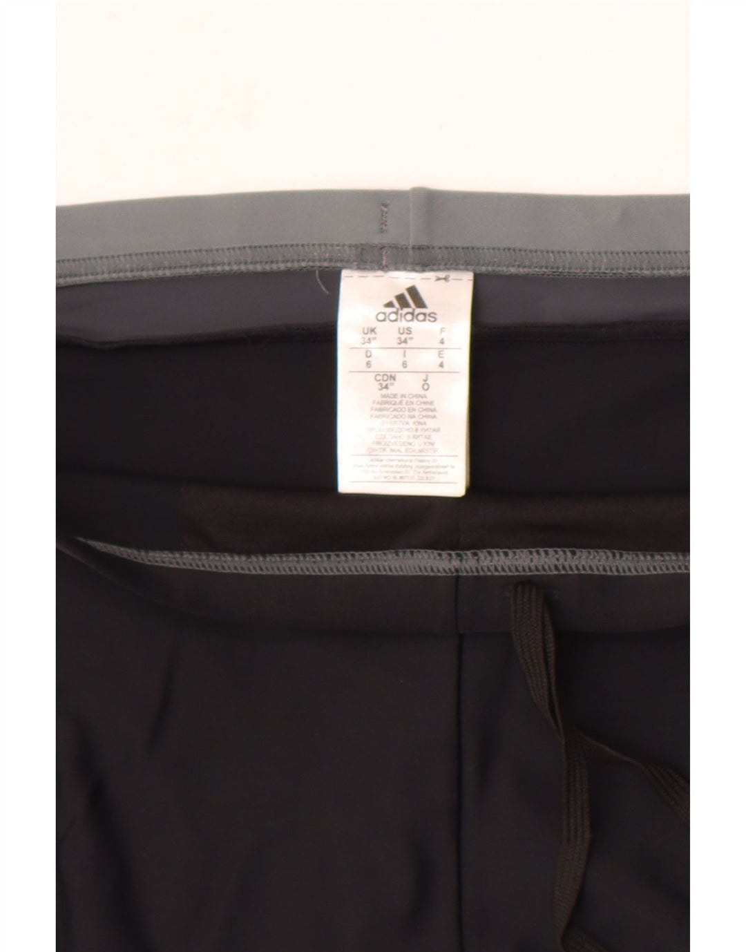 Adidas Short de bain pour femme UK 16 Large Noir Polyamide