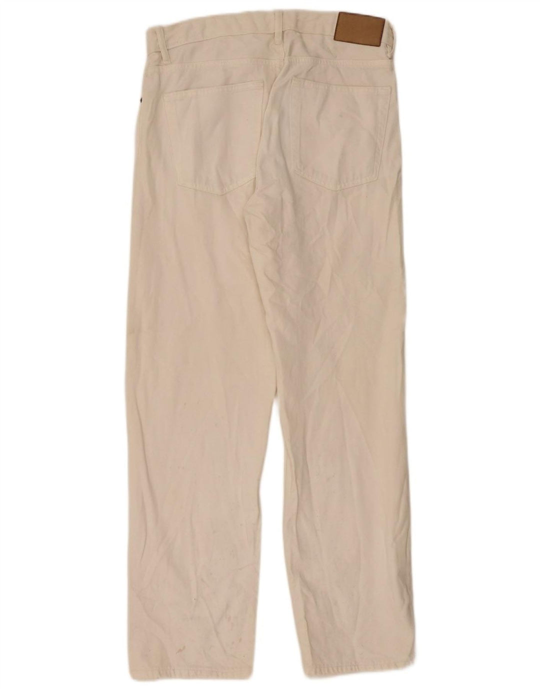 Zara Jean droit pour homme EU 40 Medium W31 L32 Blanc cassé