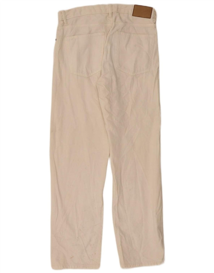 Zara Jean droit pour homme EU 40 Medium W31 L32 Blanc cassé