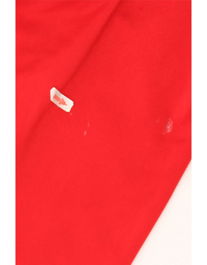 Adidas Pantalon de survêtement pour femme UK 12 Rouge moyen Polyester