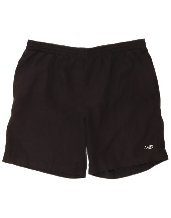 Reebok Short de Bain Homme Noir Moyen Polyester