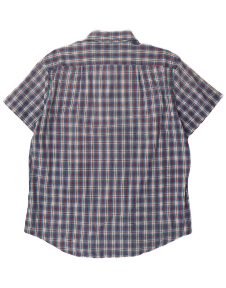 Paul Smith Chemise à manches courtes pour homme en coton à carreaux bleus