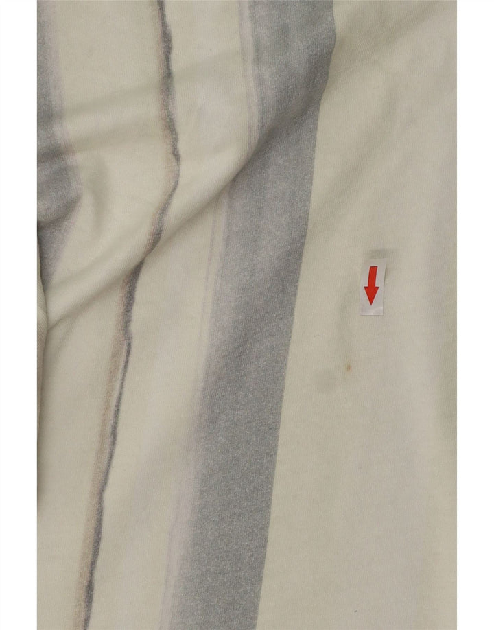 KARL KANI Haut T-Shirt Graphique en Coton Rayé Beige Moyen Homme