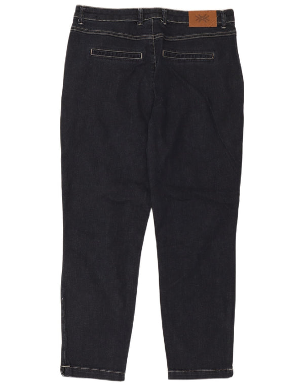 Benetton Jean Fuselé Scarlett-Chino W34 L27 Femme Bleu Marine