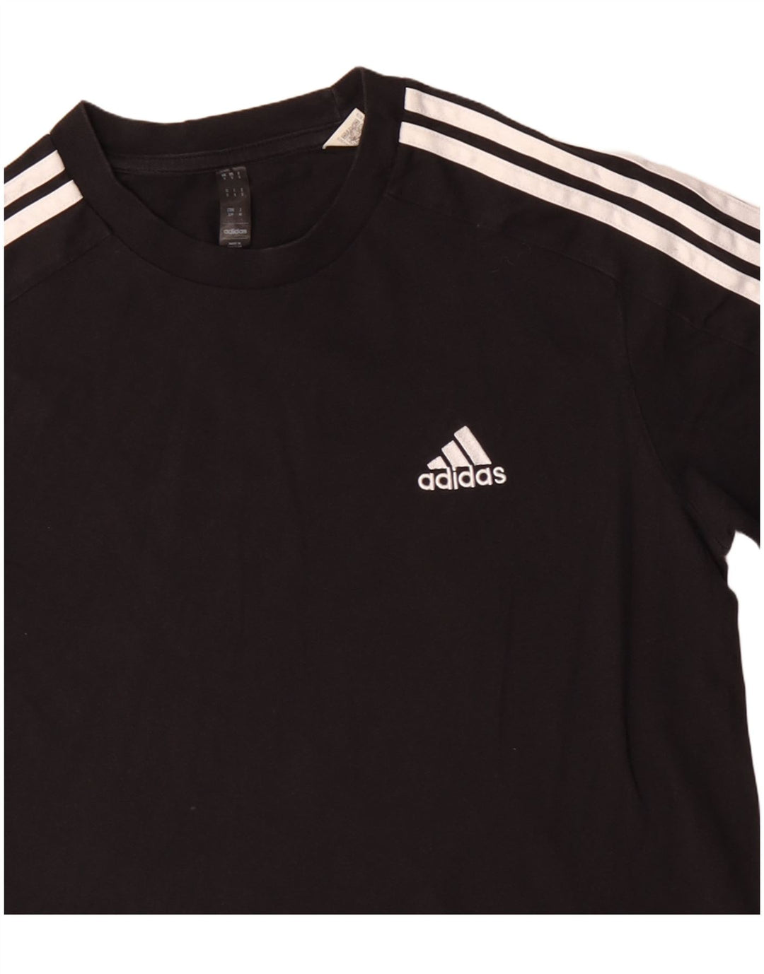 Adidas T-Shirt Homme Haut Petit Coton Noir